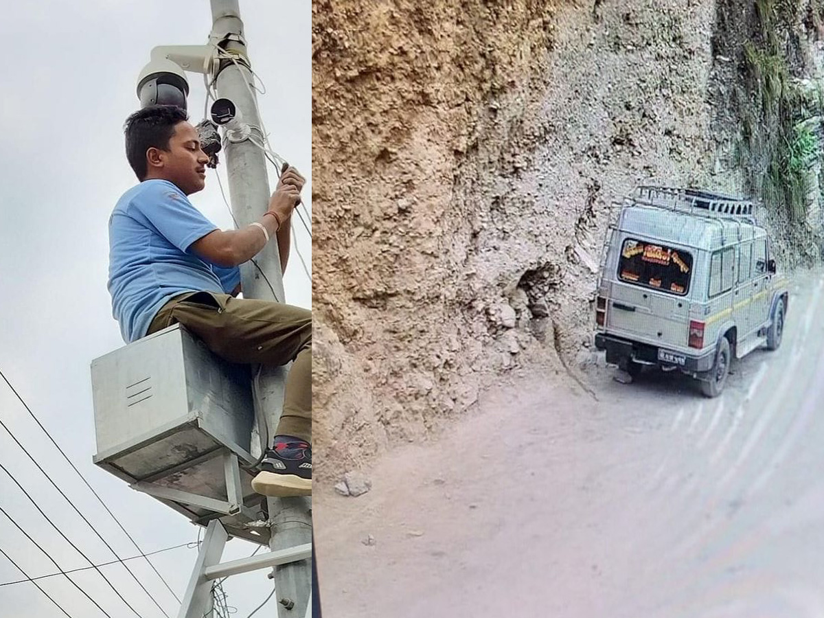 भारतसंगको सीमा नाका झुलाघाटमा सीसीटीभी क्यामेरा जडान